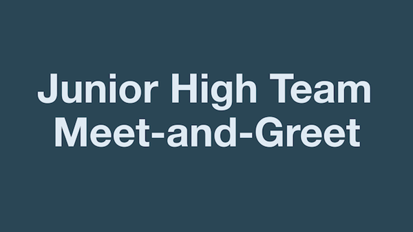 Junior High Ministry Conoce y Saluda